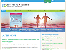 Tablet Screenshot of forkeepsministries.com